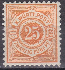 Württemberg Mi.-Nr. 57 a *