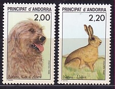 frz. Andorra Mi.-Nr. 394/5 **