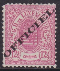 Luxemburg Dienst Mi.-Nr. 15 I b (*) gepr. FSPL