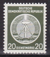 DDR Dienst A Mi.-Nr. 8 X II ** geprüft BPP
