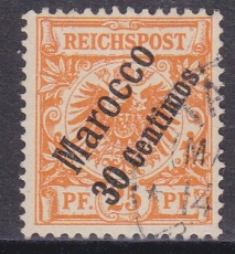 Dt. Kol. Marocco Mi.-Nr. 5 a oo