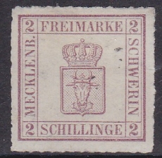 Mecklenburg - Schwerin Mi.-Nr. 6 a * gepr. BPP