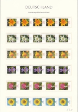 Bund Rollenmarken Blumen **