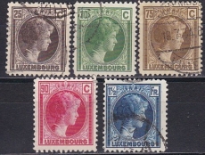 Luxemburg Mi.-Nr. 187/91 oo