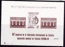 CEPT - Spanien Sonderblock 1984 **