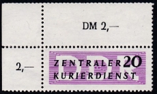 DDR Dienst B Mi.-Nr. 7 X II ** Befund