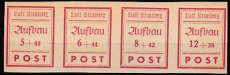 Strausberg Mi.-Nr. 34/37 B ** Streifen
