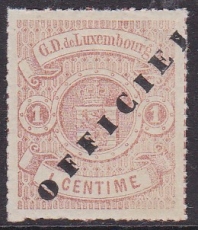 Luxemburg Dienst Mi.-Nr. 1 II ** gepr. FSPL