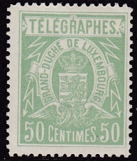 Luxemburg Telegraphenmarken Mi.-Nr. 3 A **