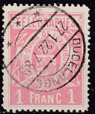 Luxemburg Telegraphenmarken Mi.-Nr. 4 D oo
