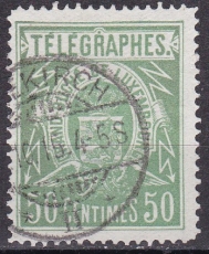 Luxemburg Telegraphenmarken Mi.-Nr. 3 F oo gepr. BPP