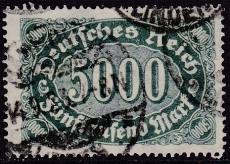 Deutsches Reich Mi.-Nr. 256 c oo gepr. INFLA