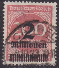 Deutsches Reich Mi.-Nr. 309 A P a Y oo gepr. INFLA