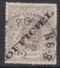 Luxemburg Dienst Mi.-Nr. 5 I oo gepr. FSPL