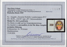 Deutsches Reich Mi.-Nr. 434 I ** Fotobefund
