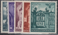 Generalgouvernement Mi.-Nr. 66/70 **