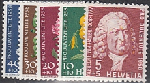 Schweiz Mi.-Nr. 663/67 **