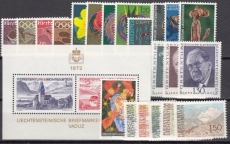 Liechtenstein - Jahrgang 1972 **
