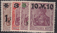 Deutsches Reich Mi.-Nr. 154/57 I **