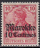 Dt. Kol. Marokko Mi.-Nr. 48 b *