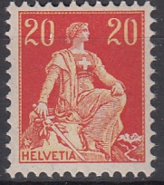 Schweiz Mi.-Nr. 102 x **