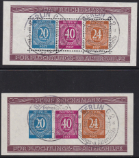 Alli.Bes. Mi.-Nr. Block 12 A+B SST