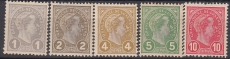 Luxemburg-Mi.-Nr. 67/71 **
