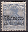 Dt. Kol. Marocco Mi.-Nr. 37 c oo