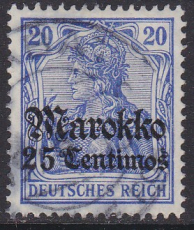 Dt. Kol. Marocco Mi.-Nr. 49 oo