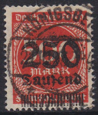 Deutsches Reich Mi.-Nr. 296 oo gepr. INFLA