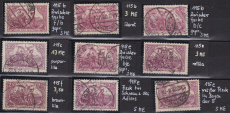 Deutsches Reich Mi.-Nr. 115 oo Farben etc.