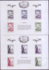 Frankreich Mi.-Nr. Block 292/301 **