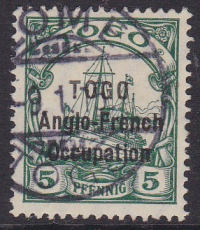 Dt. Kol. Togo brit. Bes. Mi.-Nr. 17 oo