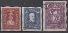 Liechtenstein Mi.-Nr. 140/42 oo