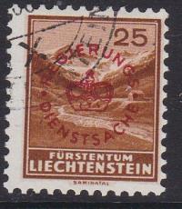 Liechtenstein Dienst Mi.-Nr. 15 a oo