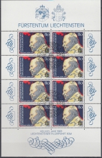 Liechtenstein Kleinbogen Mi.-Nr. 830 oo