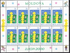CEPT Moldawien Kleinbogen 2000 **