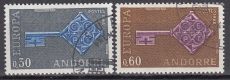 CEPT Andorra frz. 1968 oo