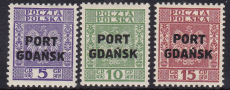 Danzig Port Gdansk Mi.-Nr. 26/28 *