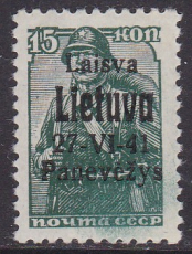 Dt.Bes. - Litauen/Ponawesch Mi.-Nr. 6 b ** gepr. BPP