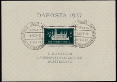 Danzig Mi.-Nr. Block 1 b SST