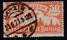 Danzig Mi.-Nr. 134 oo gepr. INFLA