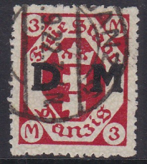 Danzig Dienst Mi.-Nr. 23 oo gepr. INFLA