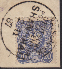 Dt. Kol. China Mi.-Nr. V 42 oo