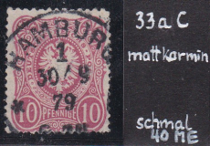 Deutsches Reich Mi.-Nr. 33 a C oo gepr. BPP