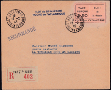 Deutsche Besetzung Frankreich Private Ausgaben Mi.-Nr. 3 III FDC gepr. BPP