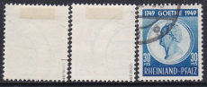 Rheinland Pfalz Mi.-Nr. 46/48 oo gepr. BPP