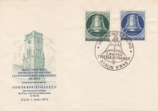 Berlin Mi.-Nr. 76 + 78 FDC