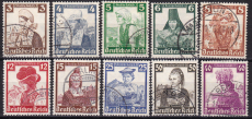 Deutsches Reich Mi.-Nr. 588/97 oo