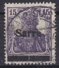 Saar Mi.-Nr. 7 c I A oo Kurzbefund